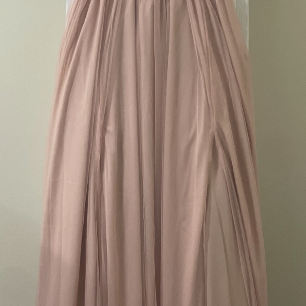 SHEIN Pink Pleated Maxi A-Line Skirt